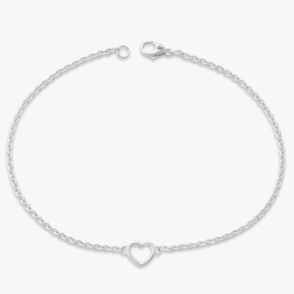 James Avery Silver Heart Anklet